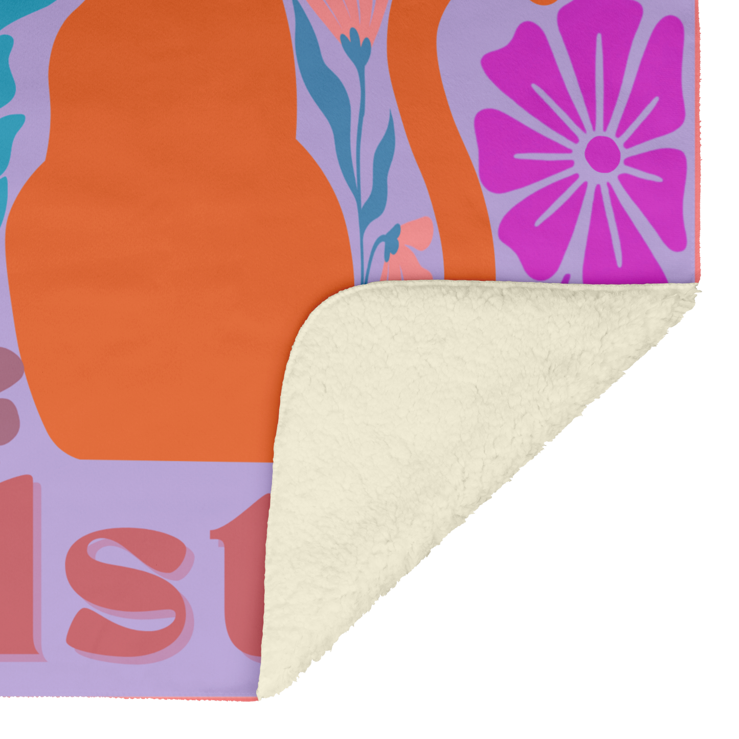 Retro_Bloom_Personalized_Blanket_V_Blanket_Sherpa_Mockup.png
