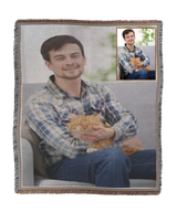 Family Portrait Woven Throw Blanket