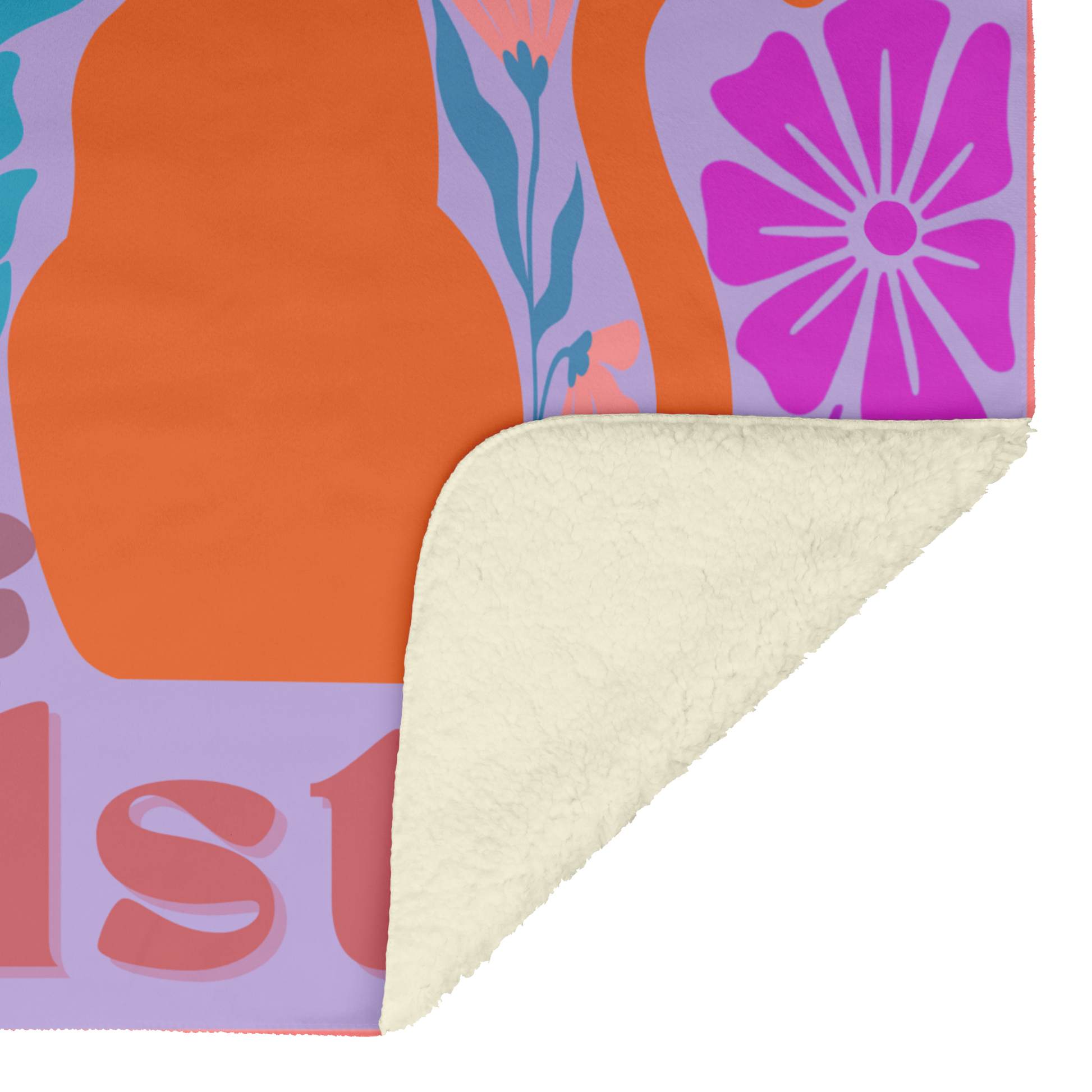 Retro_Bloom_Personalized_Blanket_V_Blanket_Sherpa_Mockup.png