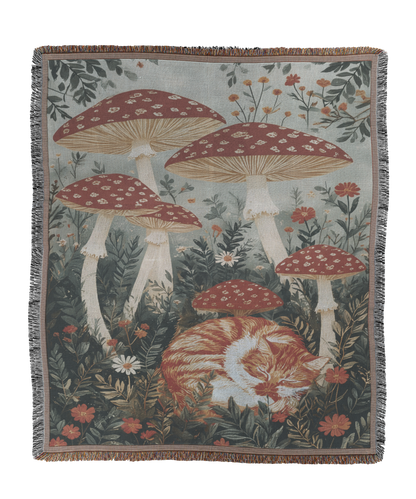 Woven Fall Cat Mushroom
