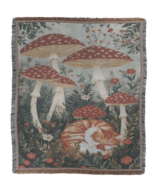 Woven Fall Cat Mushroom